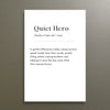 Quiet Hero – Heartfelt Definition 4x6 Art Magnet
