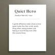 Quiet Hero – Heartfelt Definition 4x6 Art Magnet