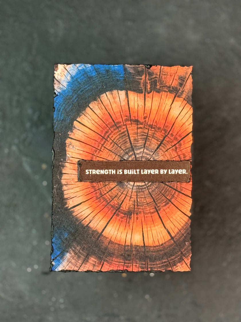 Strength Tree Ring Art – Magnetic Aluminum 4x6