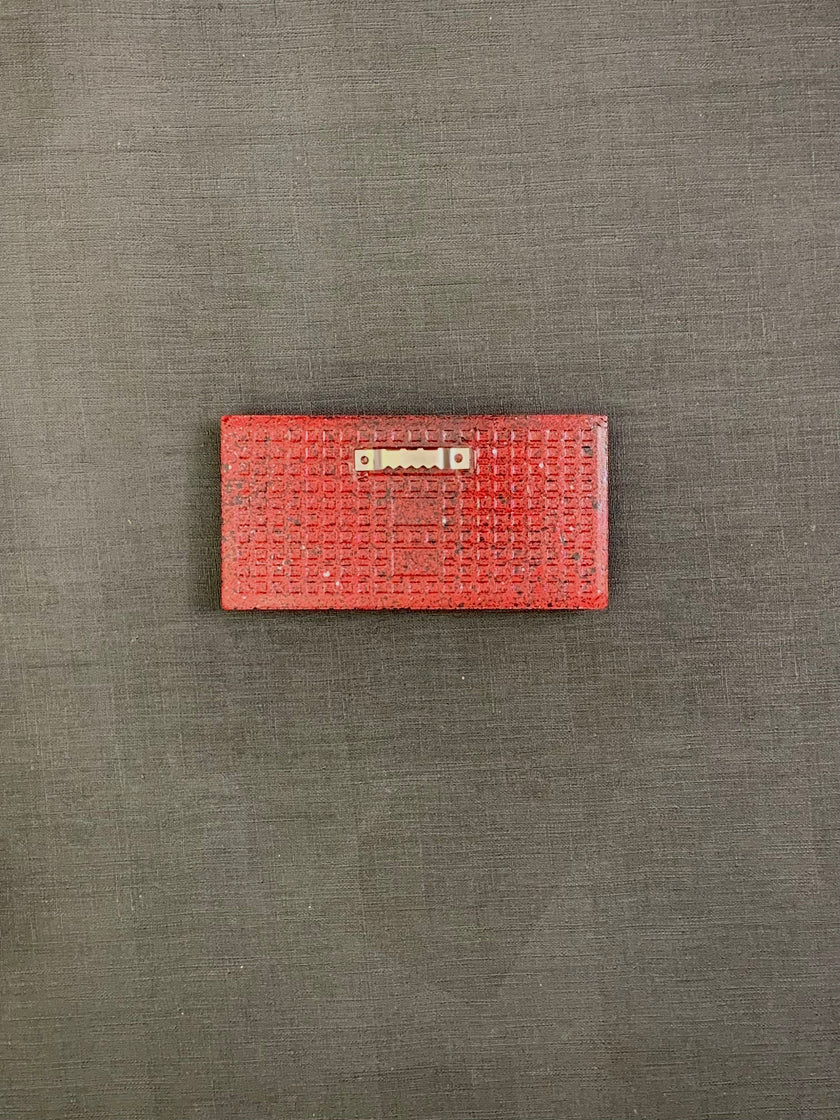 Textured Love blocks with red leopard print