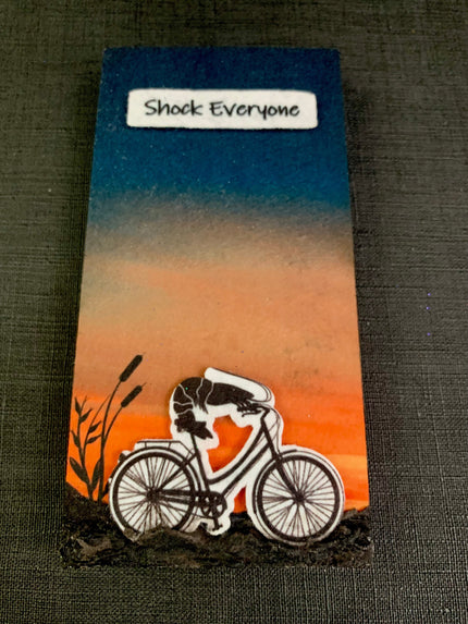 Shocking lobster sunset bicycle ride