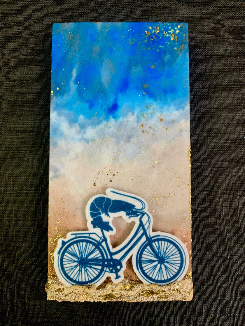 Shocking lobster bicycle ride