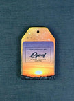 God's Sun Raise ceramic tag