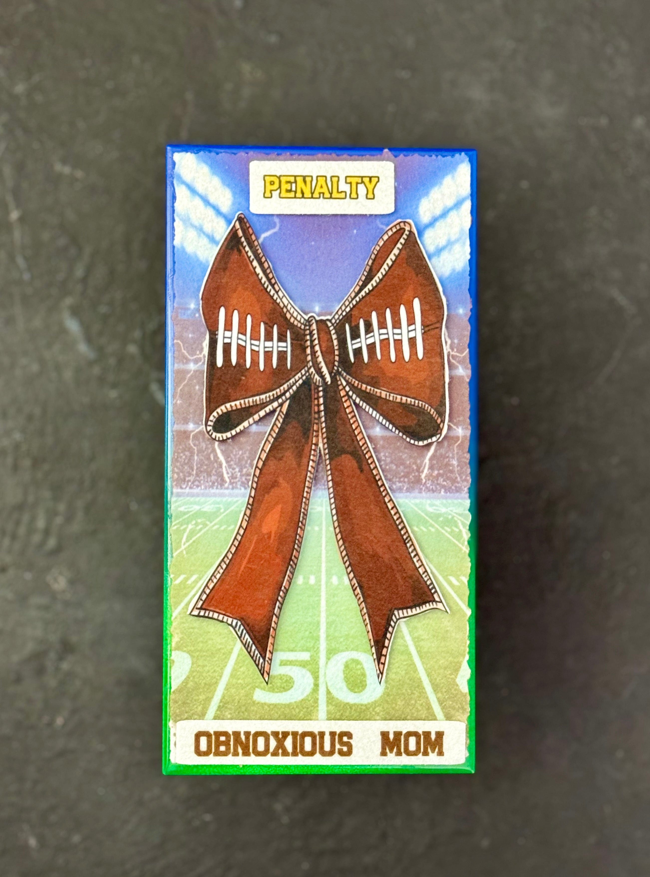 Custom Football Coquette Bow