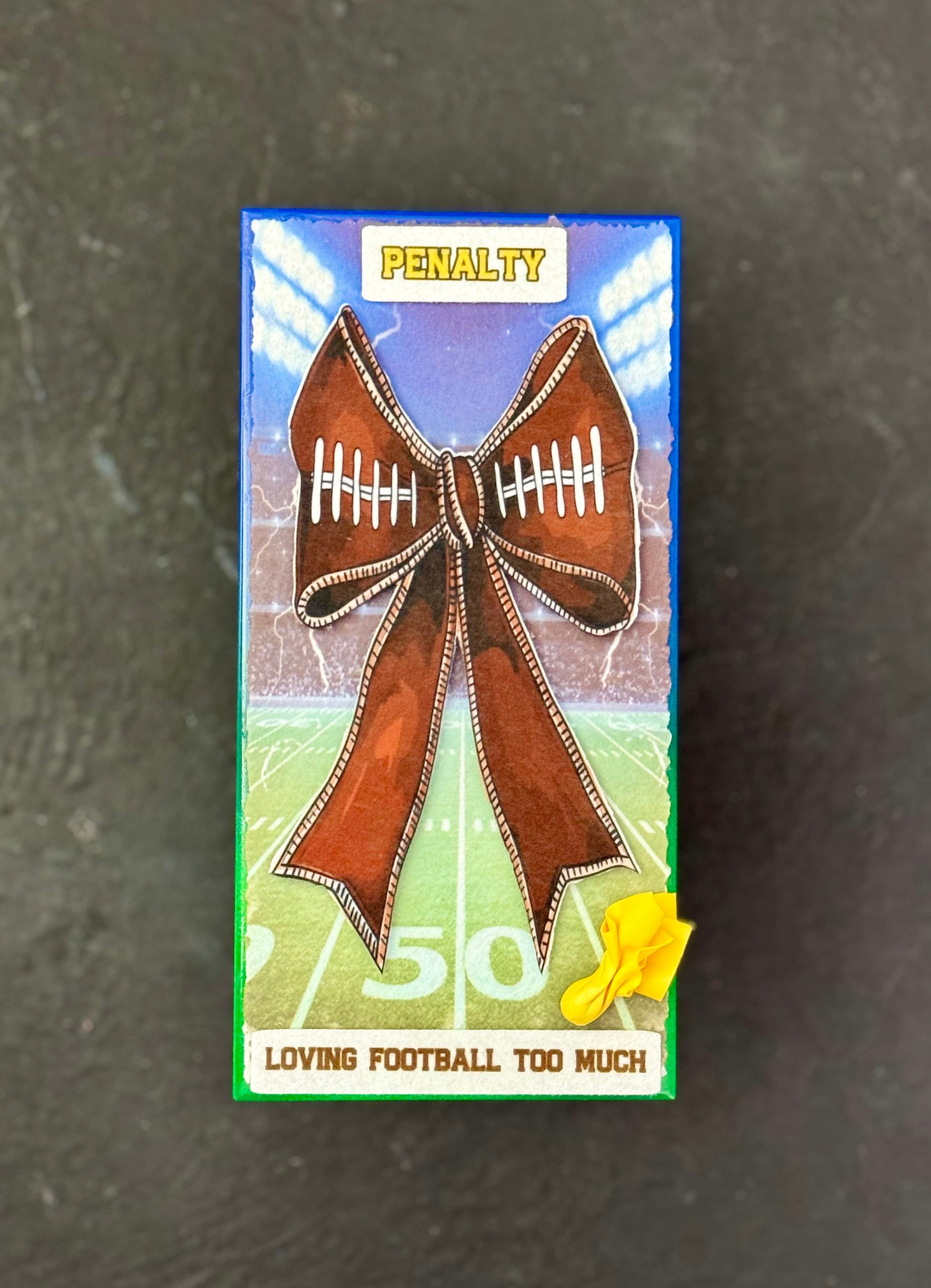 Custom Football Coquette Bow