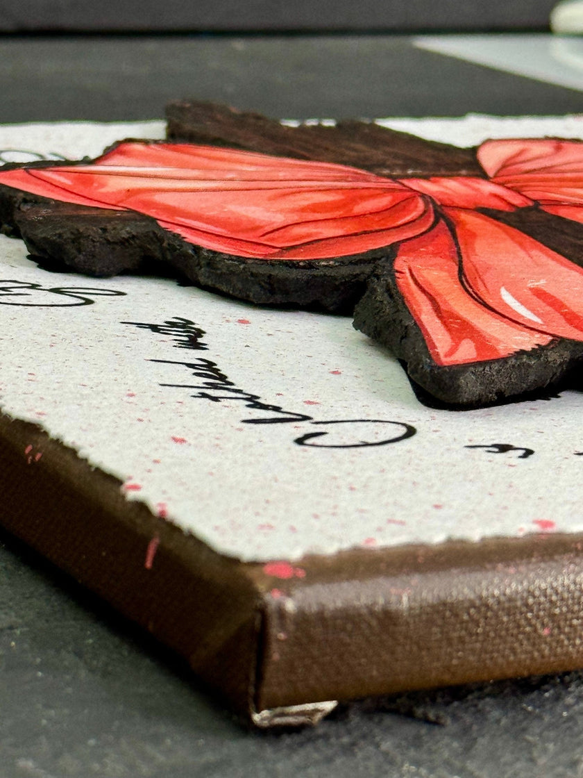 Bow on Cross  on canvas