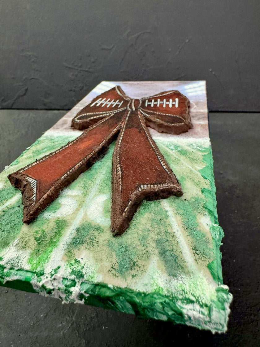 Textured Football Coquette Bow