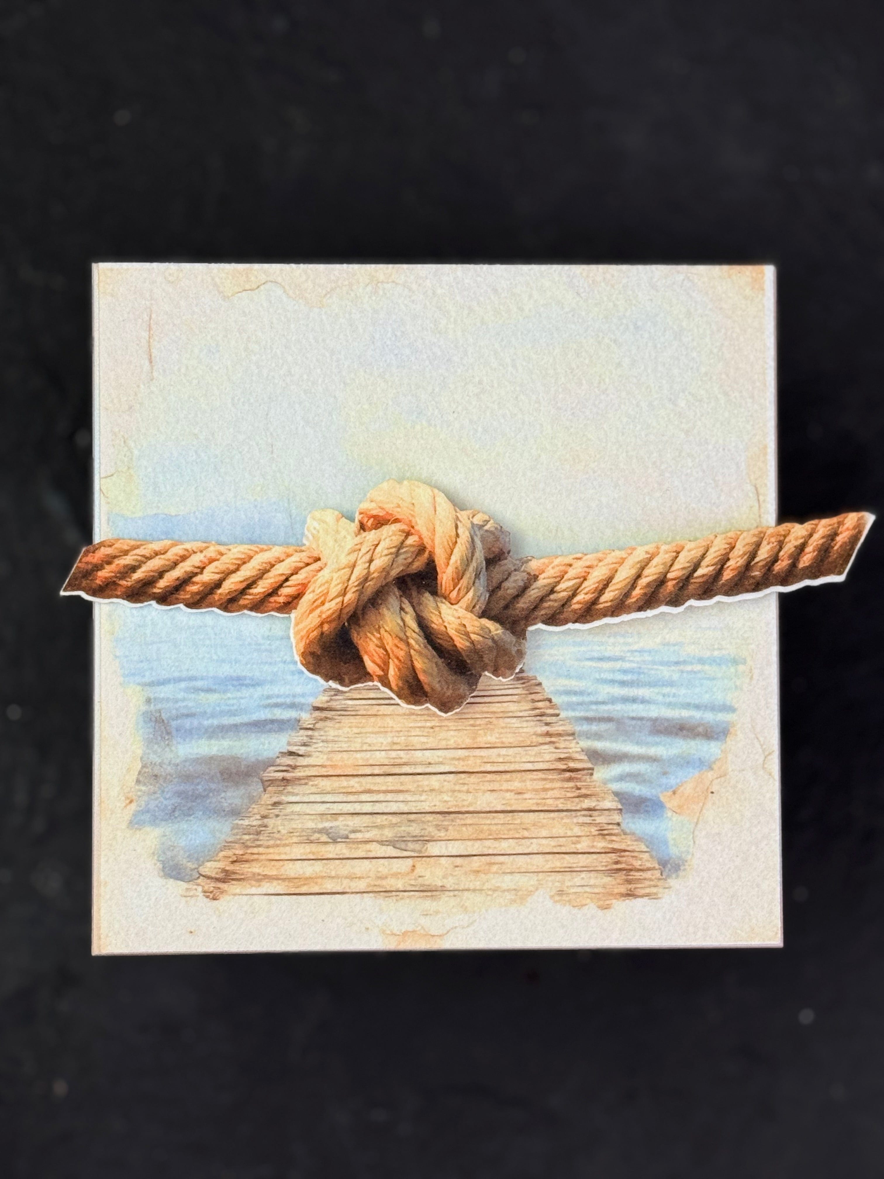 rope beach scene