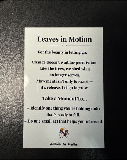 Leaves in Motion — Insight Card