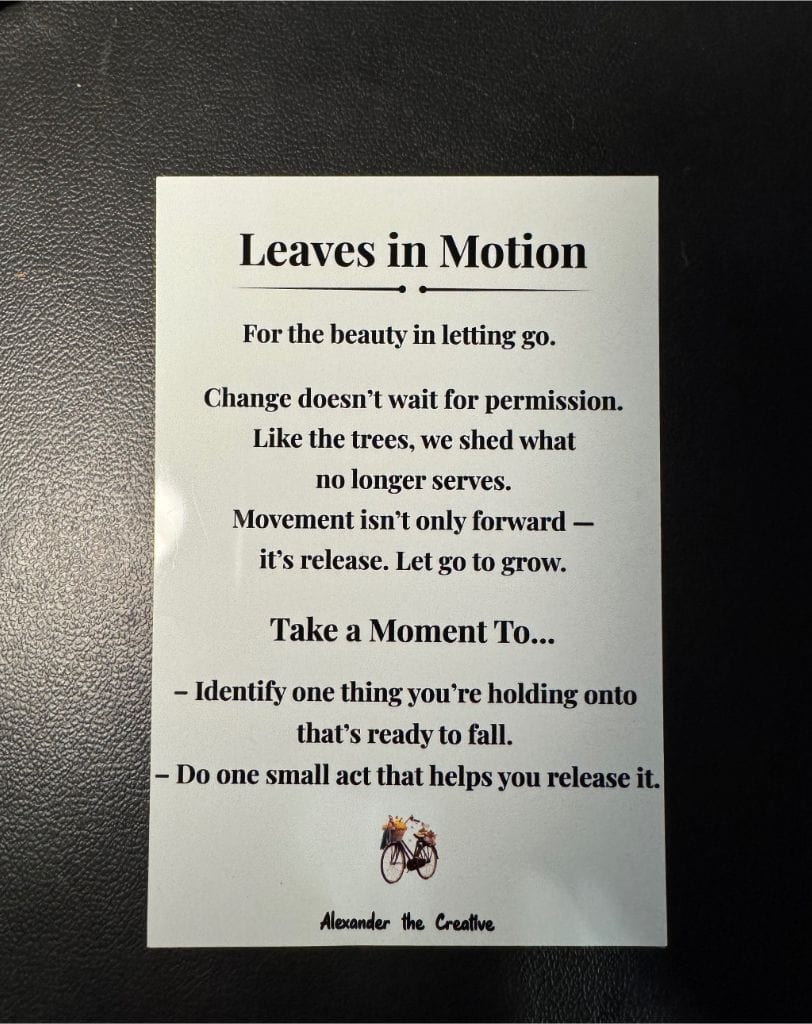 Leaves in Motion — Insight Card