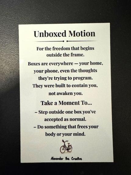 Unboxed Motion – Insight Card