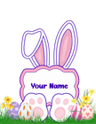 Easter Bunny Name on 4x8 Ceramic tile