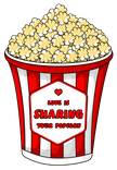 Love is sharing your popcorn