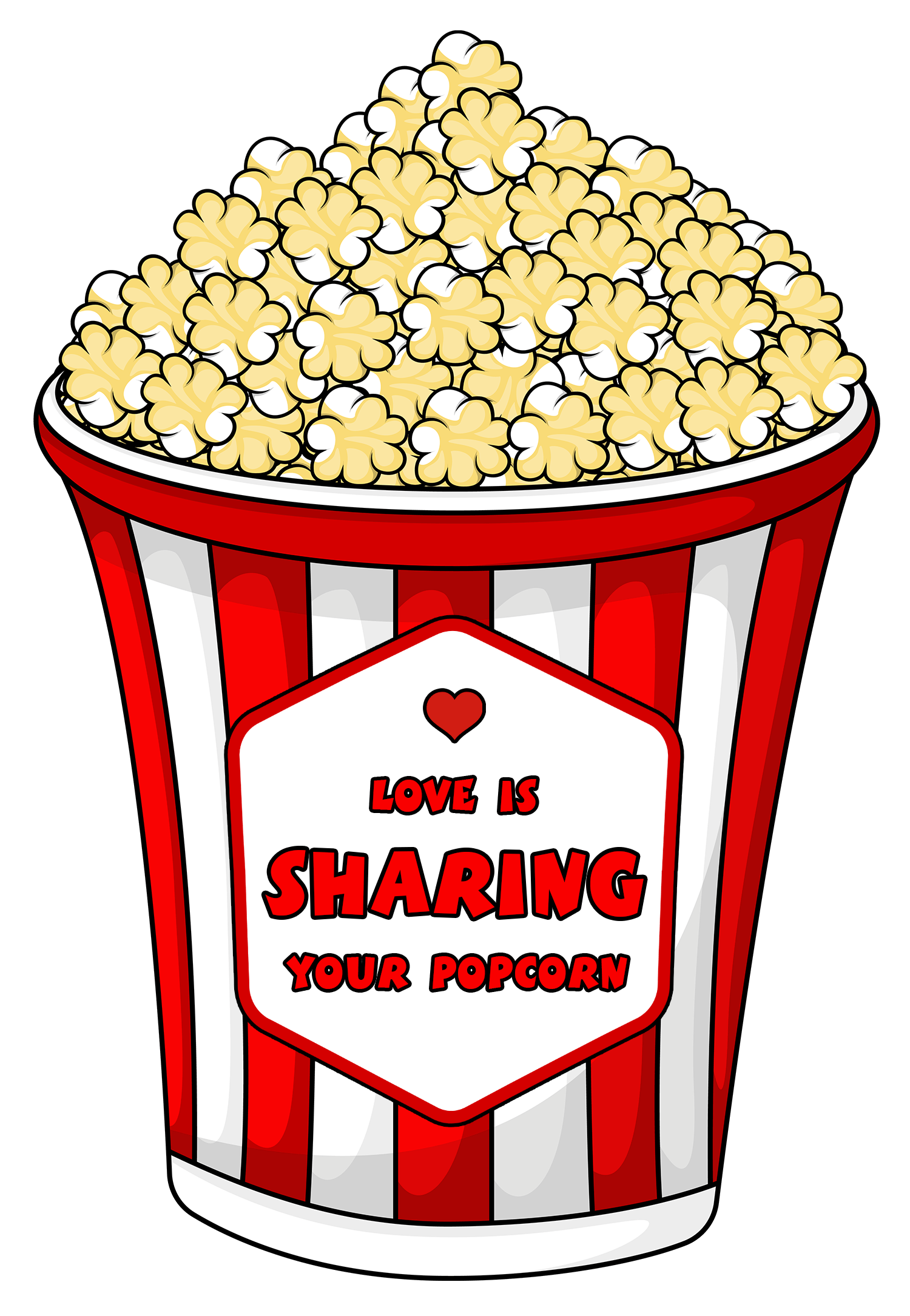 Love is sharing your popcorn